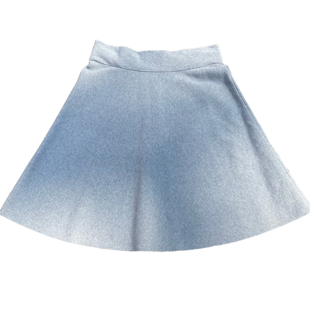 Ann Taylor Gray Sweater Knit Skater Skirt, Size M